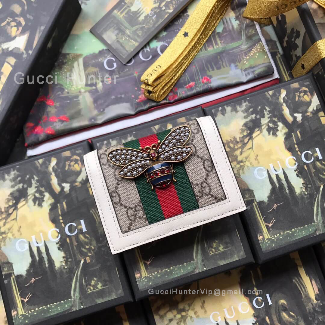 Gucci Queen Margaret GG Card Case Wallet 476072